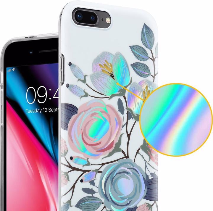 Produktbild Cadorabo IMD TPU Bunte Blumen & Blätter Cover (Apple iPhone 7 Plus, Apple iPhone 7s Plus)