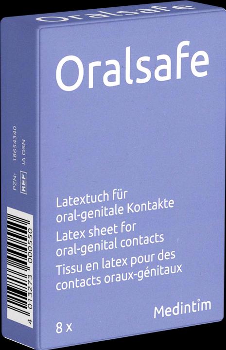 Image du produit Medintim Tissu à lécher Oralsafe neutre au goût (8 pcs)
