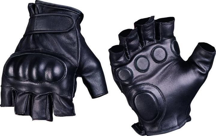 Produktbild Mil-tec Tactical Fingerlinge Leder Schwarz S (S)