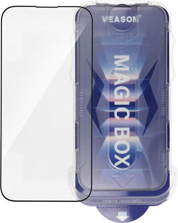 Produktbild Vmax Protective glass Veason 6D Pro Veason Easy-Install Glass + Applicator - for Iphone 13 black (1 Stück, Apple iPhone 13)