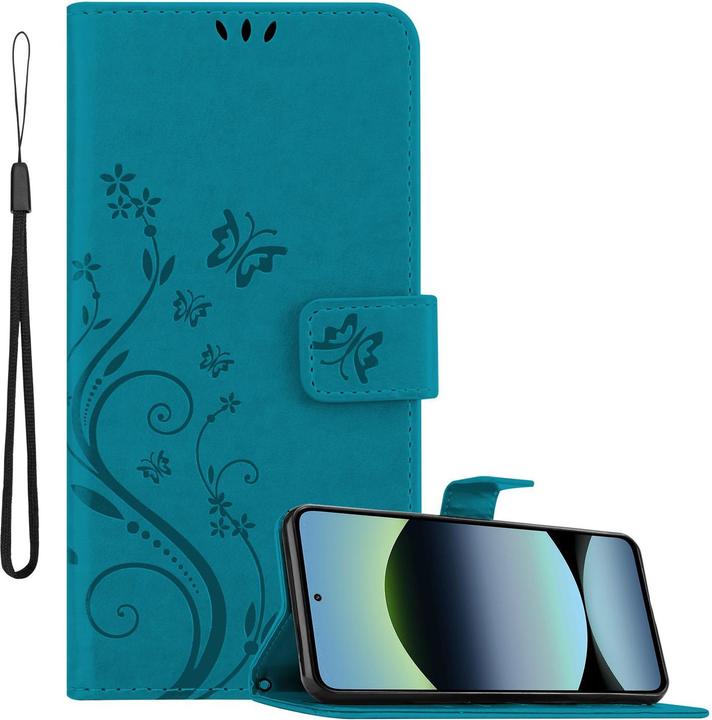 Produktbild Cadorabo Hülle für Xiaomi RedMi Note 14 5G mit Blumen Muster (Xiaomi Redmi Note 14 5G)