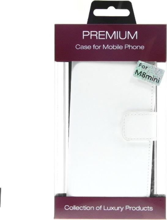Actual product image OEM Slim Leather Book Case for HTC M8 mini - white 4250710552771 (HTC One Mini 2)