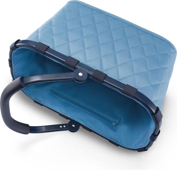 Produktbild reisenthel carrybag frame rhombus blue – Stabiler Einkaufskorb mit viel Stauraum und praktischer Inn