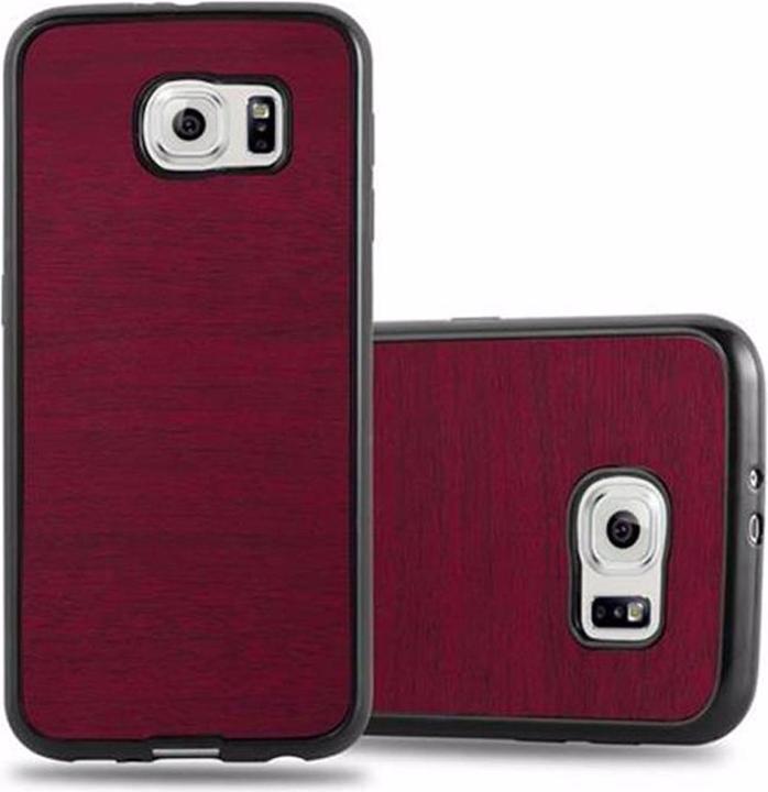 Produktbild Cadorabo TPU Wooden Cover (Samsung Galaxy S6)