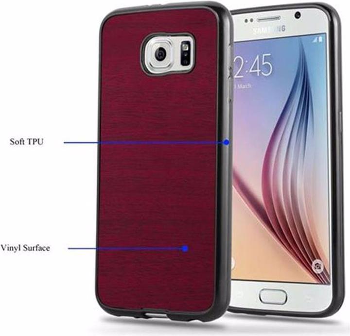Produktbild Cadorabo TPU Wooden Cover (Samsung Galaxy S6)