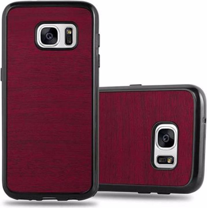Produktbild Cadorabo TPU Wooden Cover (Samsung Galaxy S7)
