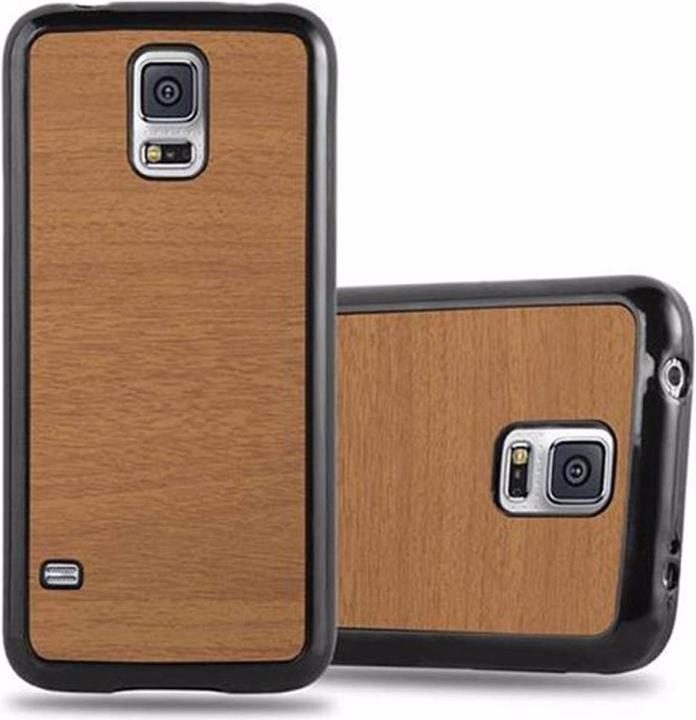 Produktbild Cadorabo TPU Wooden Cover (Samsung Galaxy S5, Samsung Galaxy S5 Neo)