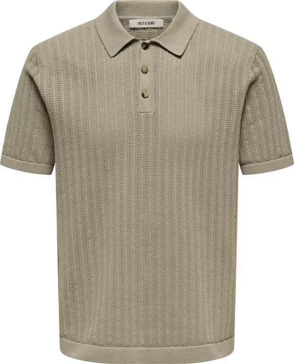 Only & Sons ONSMOON Gestricktes Polo-Hemd Polo (L)