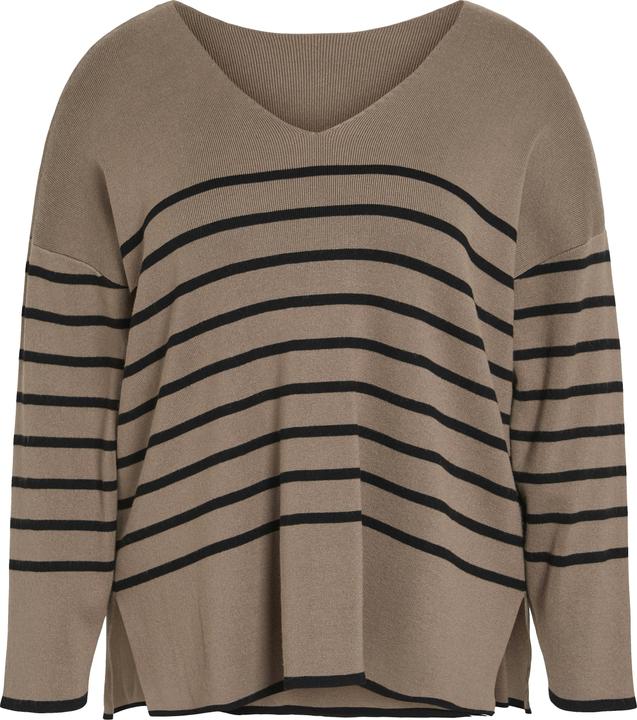 Vila Curve – V-Ausschnitt Pullover (46)