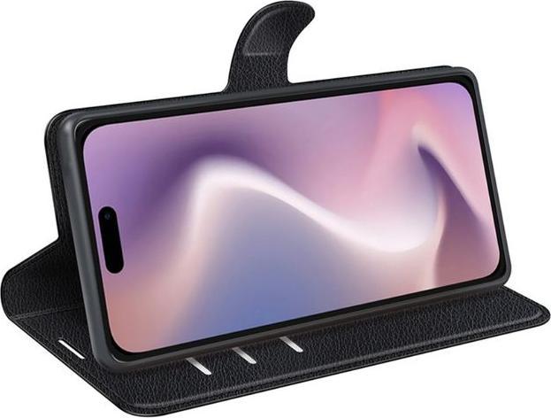 Actual product image MU Classic Litchi Leather Bookcover Series (Apple iPhone 16 Pro Max)