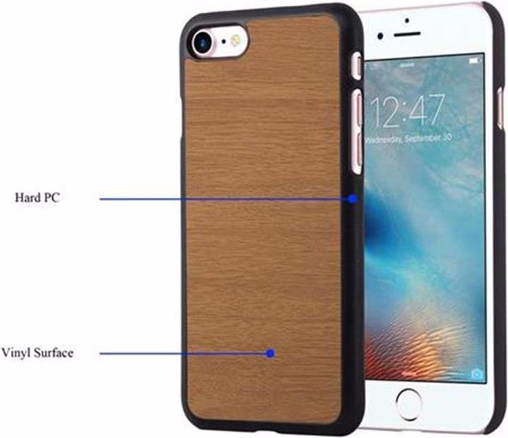 Produktbild Cadorabo TPU Wooden Cover (Apple iPhone 7, Apple iPhone SE (2nd Gen))