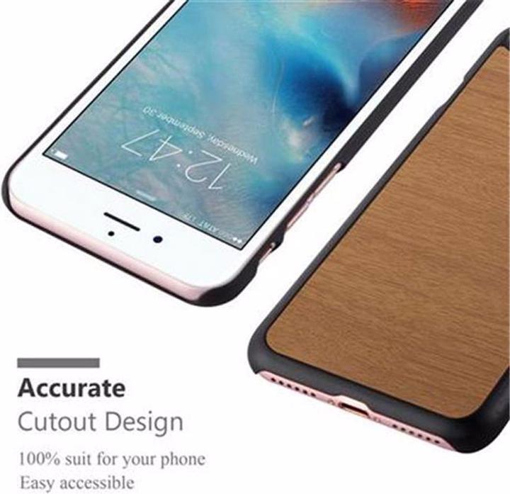 Produktbild Cadorabo TPU Wooden Cover (Apple iPhone 7, Apple iPhone SE (2nd Gen))