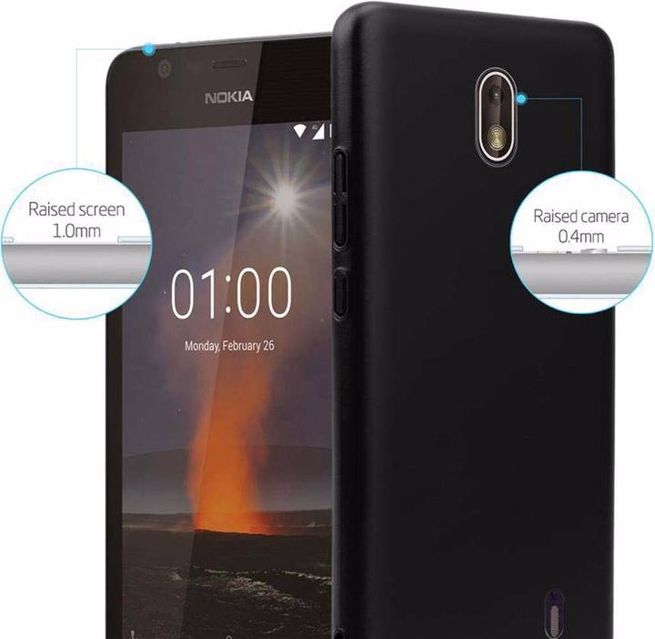 Actual product image Cadorabo Hard Cover Matt Metal Cover (Nokia 1)