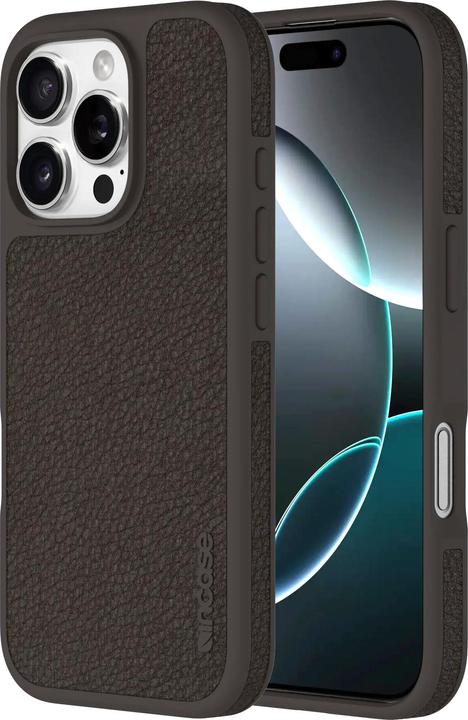 Actual product image Incase ICON Case for MagSafe for iPhone 16 Pro - Cocoa Pebbled Plant Leather (Apple iPhone 16 Pro)