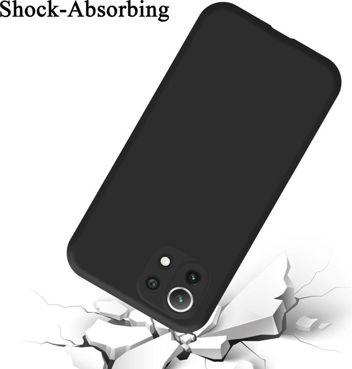 Productafbeelding Cadorabo TPU Liquid Silicone Hoesje voor Xiaomi Mi 11 LITE (4G / 5G) / 11 LITE NE (Xiaomi Mi 11 Lite, Xiaomi Mi 11 Lite 5G, Xiaomi 11 Lite 5G NE)