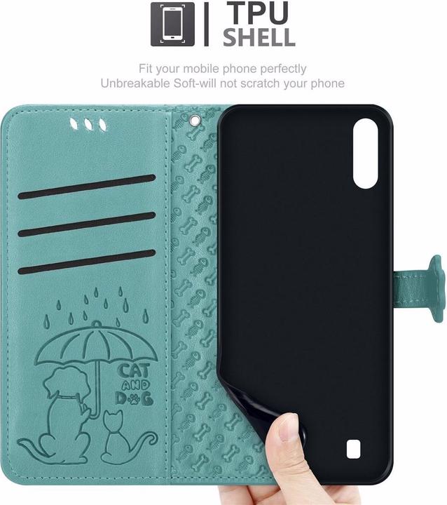 Image du produit Cadorabo Book Chiens & Chats Couverture (HTC One M10, Samsung Galaxy A10)