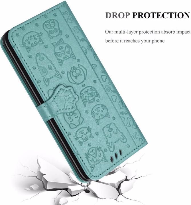 Image du produit Cadorabo Book Chiens & Chats Couverture (HTC One M10, Samsung Galaxy A10)