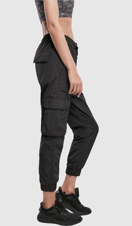 Actual product image Urban Classics Ladies High Waist Crinkle Nylon Cargo Pants (5XL)