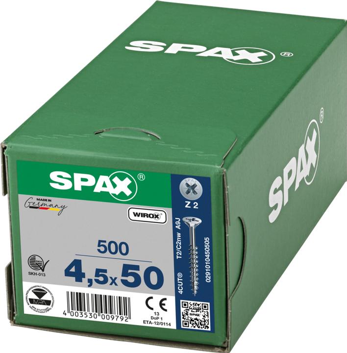 Immagine prodotto Spax Viti per truciolare SK PZ2 4,5x50 mm (500 Viti per pezzo)