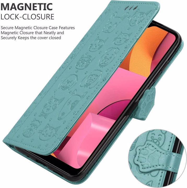 Actual product image Cadorabo Book Dogs & Cats Cover (Samsung Galaxy A20s)