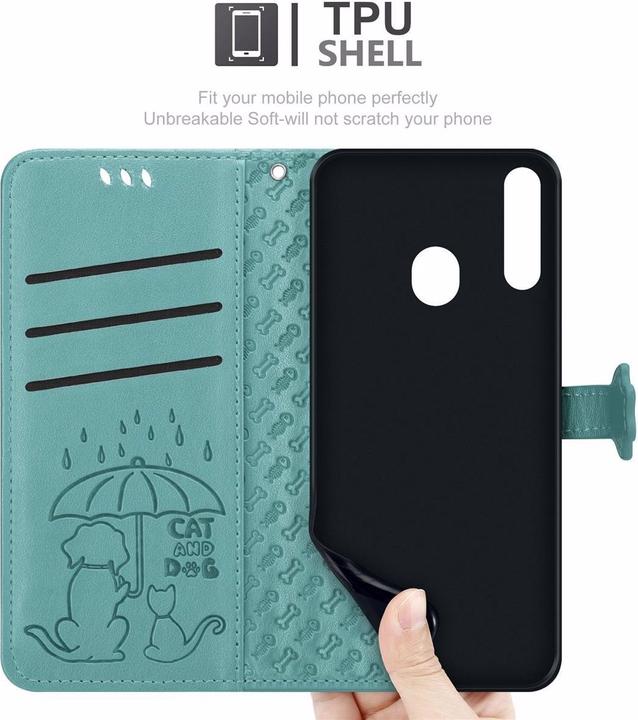 Actual product image Cadorabo Book Dogs & Cats Cover (Samsung Galaxy A20s)