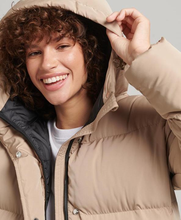 Actual product image Superdry long hooded puffer jacket for (XL)