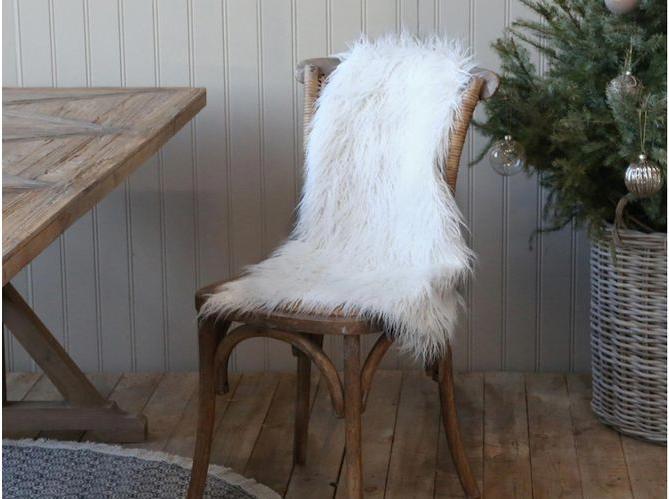 Produktbild Chic Antique Lammfell Imitat 90 x 60 cm, Weiss (60 x 90 cm)