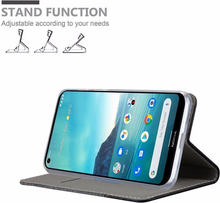 Produktbild Cadorabo Book Jeans Optik Cover (Nokia 3.4)