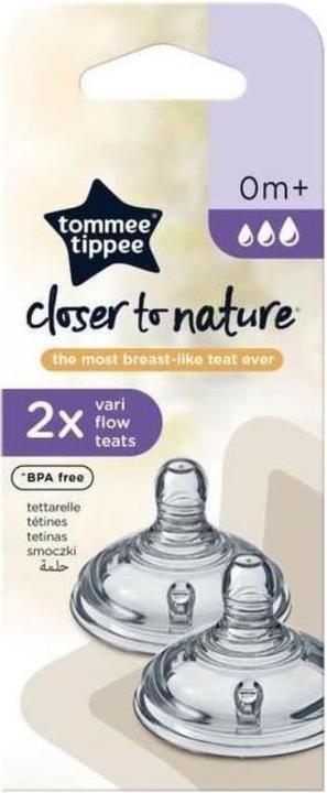 Produktbild Tommee Tippee 2er-Set Sauger mit variablem Fluss - Transparent