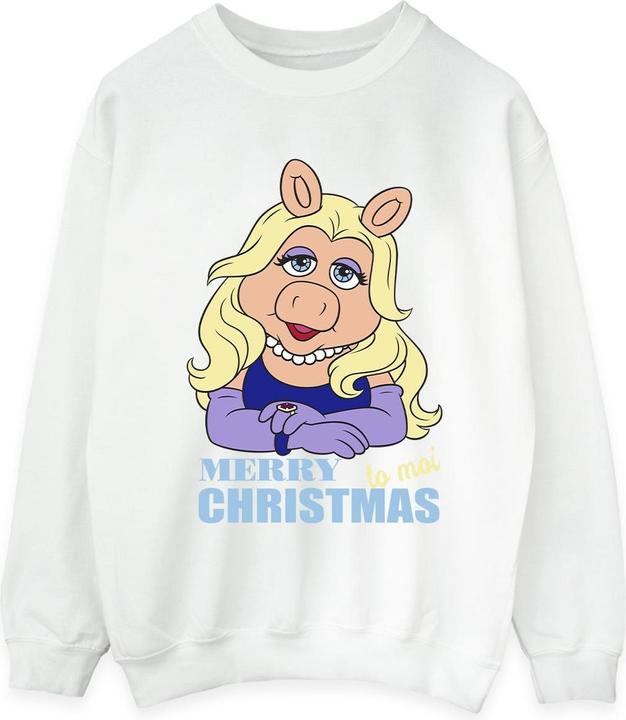 Disney Muppets Miss Piggy Queen of Holidays Sweatshirt (L)
