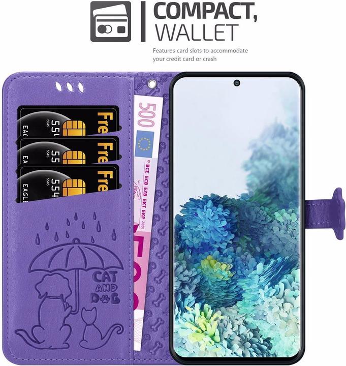 Actual product image Cadorabo Book Dogs & Cats Cover (Samsung Galaxy S20)
