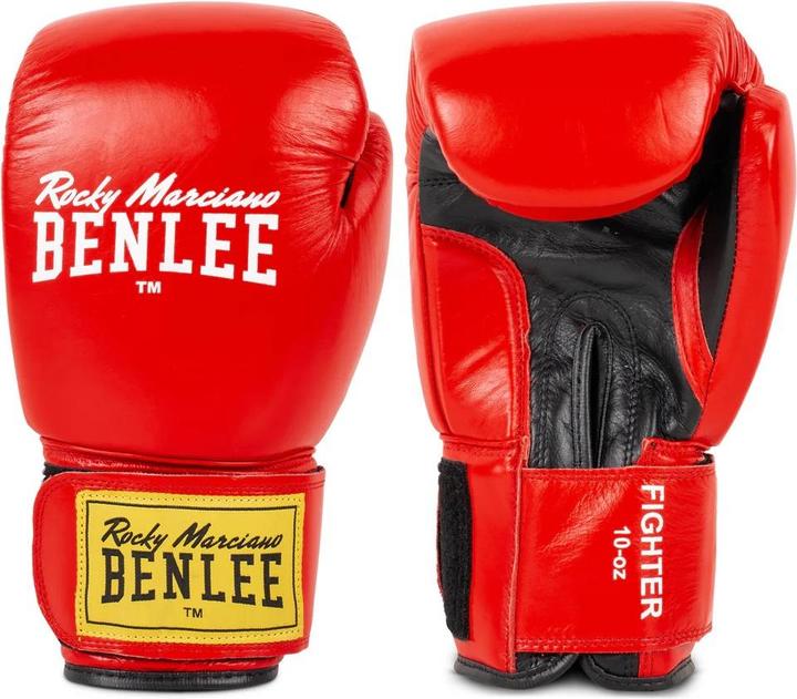 Benlee Gants de boxe Fighter Rouge (12 OZ, Taille unique)