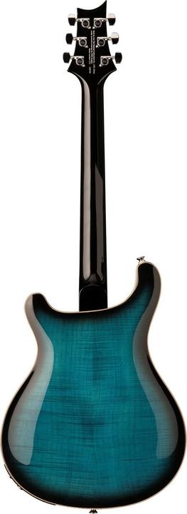 Image du produit PRS SE Hollowbody II Piezo Peacock Blue Burst (Guitare électrique, acajou, Ebony, Top en érable ondé avec facette en érable flammé, Dos en érable ondé avec facette en érable flammé)