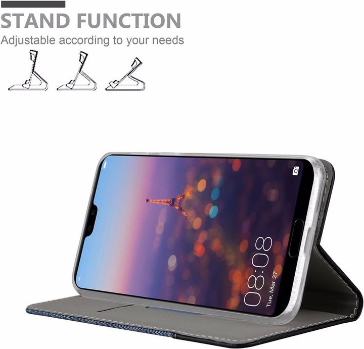 Produktbild Cadorabo Book Jeans Optik Cover (Huawei P20 Pro)