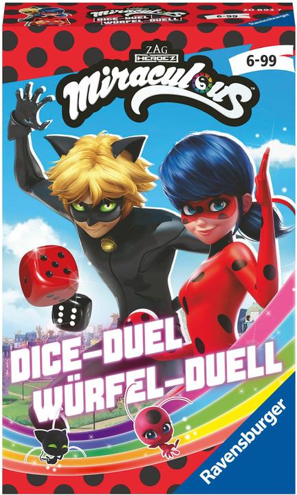 Produktbild Ravensburger Miraculous Würfel-Duell (Portugiesisch, Englisch, Deutsch, Italienisch, Multilingual)