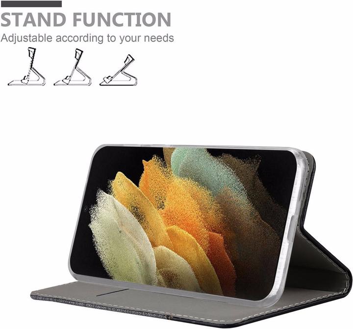 Actual product image Cadorabo Book Jeans Optics Cover (Samsung Galaxy S21 Ultra)