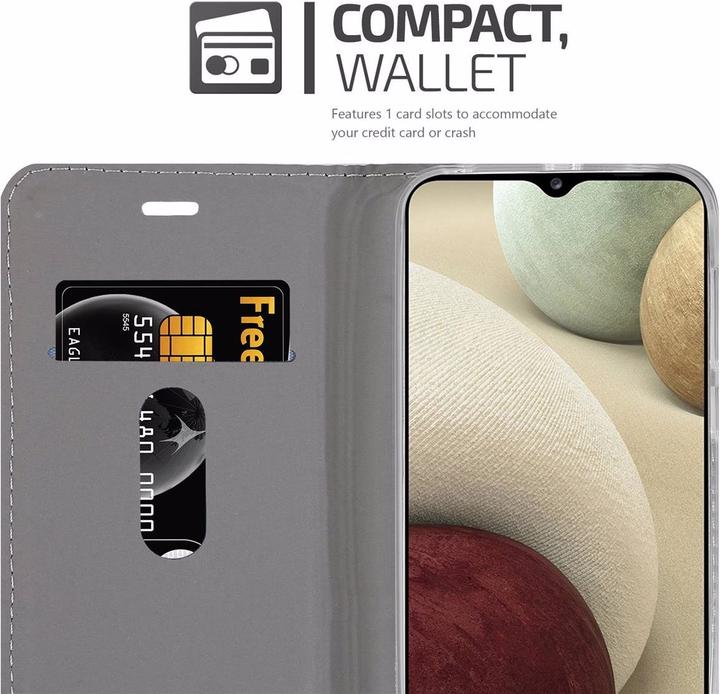 Produktbild Cadorabo Book Jeans Optik Cover (Samsung Galaxy A12, Samsung Galaxy M12)