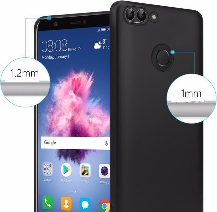 Actual product image Cadorabo TPU Matt Metallic Cover (Huawei Enjoy 7S, Huawei P Smart (2018))