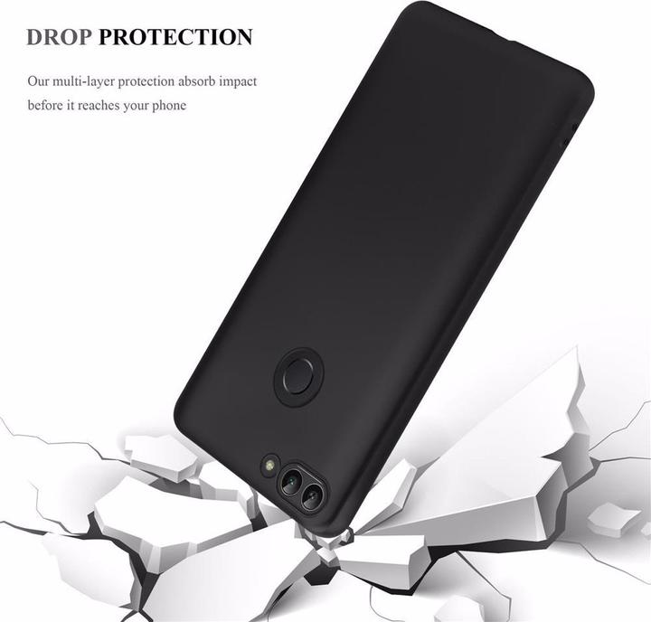 Actual product image Cadorabo TPU Matt Metallic Cover (Huawei Enjoy 7S, Huawei P Smart (2018))