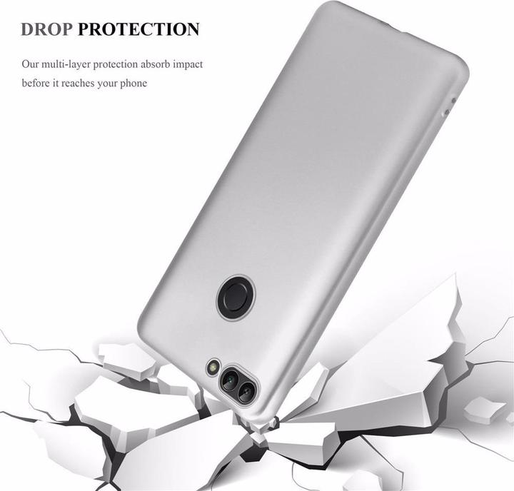 Actual product image Cadorabo TPU Matt Metallic Cover (Huawei Enjoy 7S, Huawei P Smart (2018))