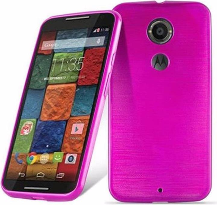 Actual product image Cadorabo TPU Brushed Cover (Motorola Moto X2)