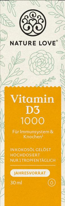 Produktbild Nature Love Vitamin D3 1000 (1 Stück, Tropfen)