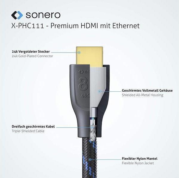 Actual product image Sonero HDMI (Typ A) — HDMI (Typ A) (5 m, HDMI)