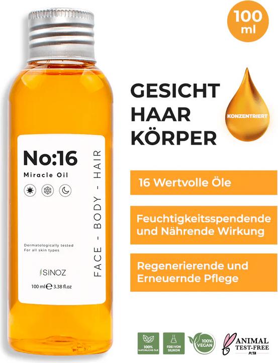Immagine prodotto Sinoz No:16 Haut- und Haaröl 100ml