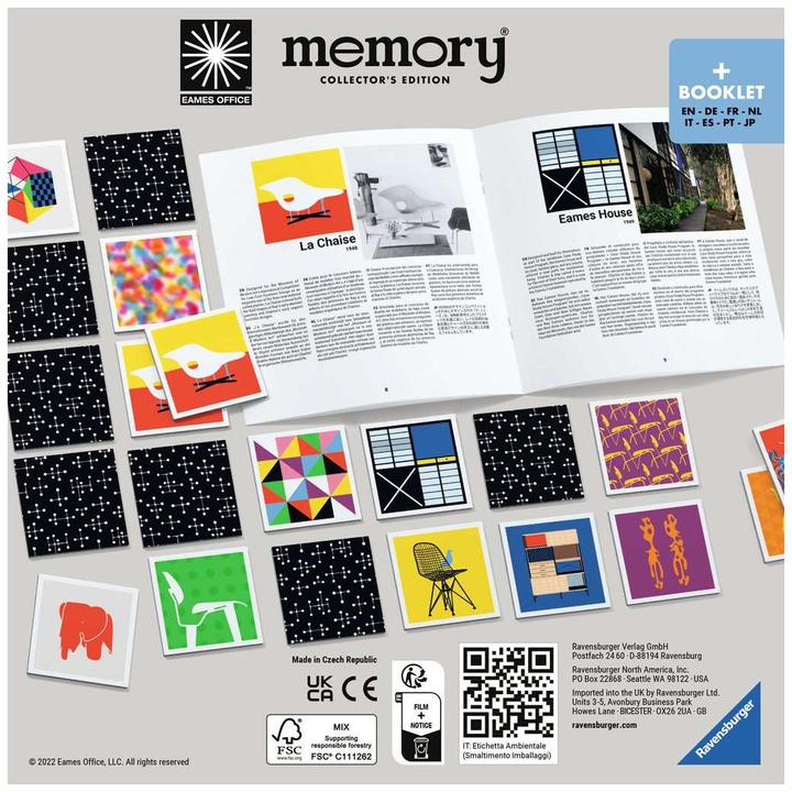 Produktbild Ravensburger Collector's memory EAMES (Französisch, Portugiesisch, Deutsch, Italienisch, Englisch, Niederländisch)