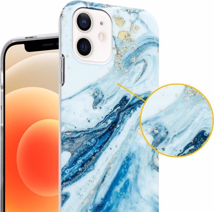 Image du produit Cadorabo Couverture IMD TPU Marbre coloré (Apple iPhone 12 Pro Max)