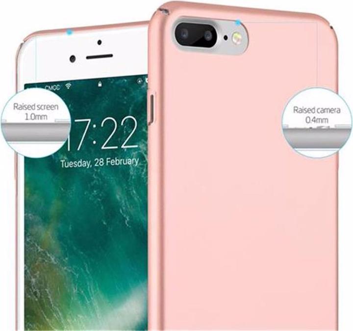 Actual product image Cadorabo Hard Cover Matte Metal Cover (Apple iPhone 7 Plus, Apple iPhone 8 Plus, Apple iPhone 7s Plus)