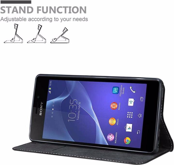 Immagine prodotto Cadorabo Copertina del libro X Wallet (Sony Xperia M2, Sony Xperia M2 Aqua)