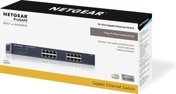 Actual product image Netgear Jgs516 (16 Ports)