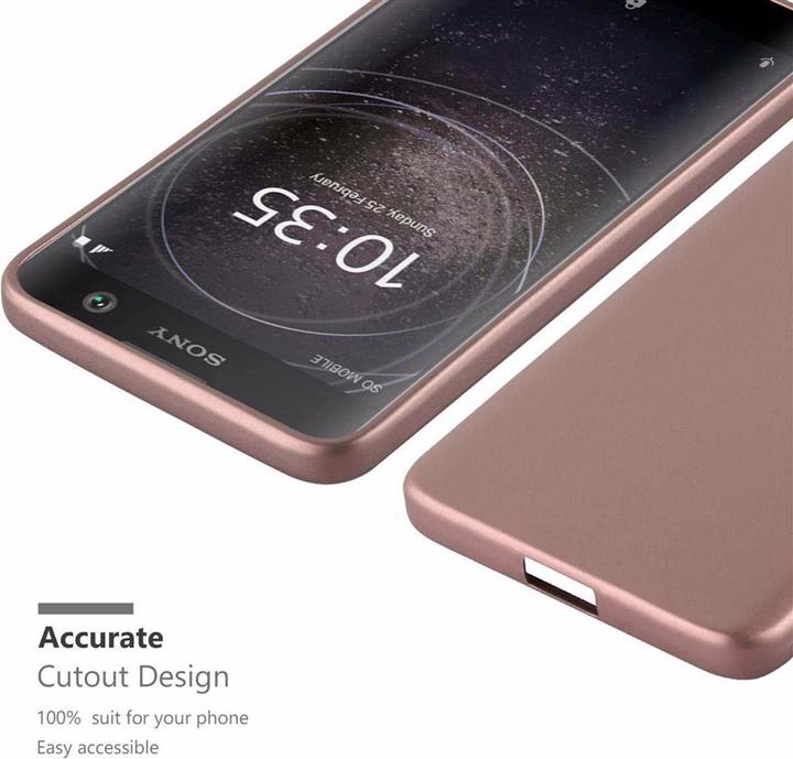 Actual product image Cadorabo TPU Matt Metallic Cover (Sony Xperia XA2)